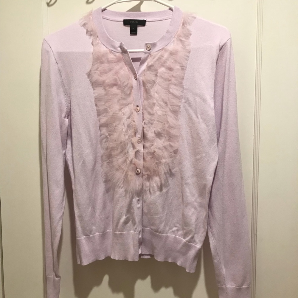 Lavender J Crew Cardigan